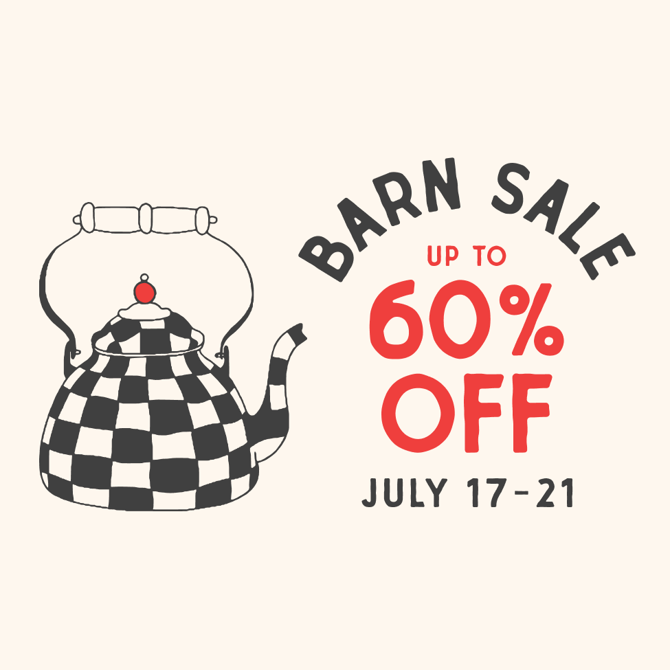 Barn Sale Up To 60% Off July 17-21